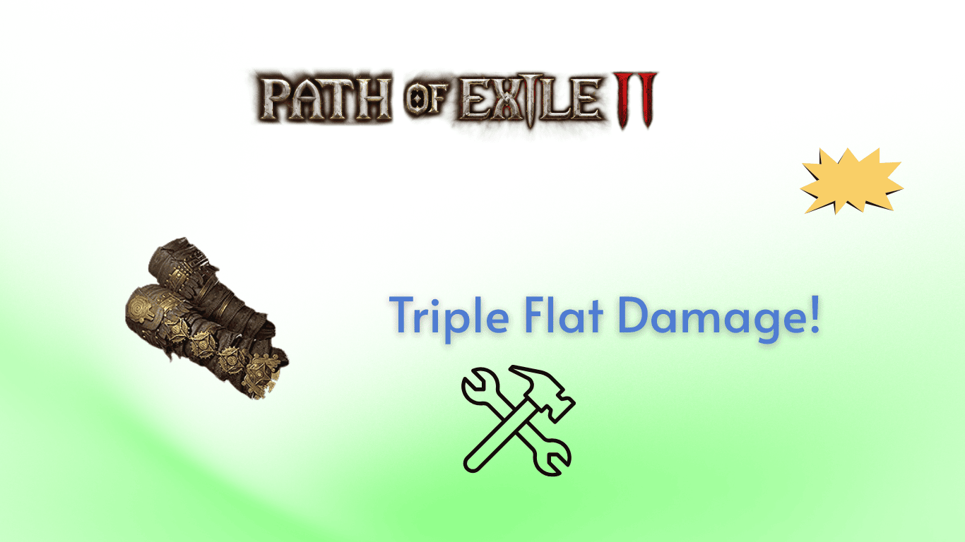 PoE2 Attack Gloves Crafting (0.4.0): Triple Flat Damage On Low Budget