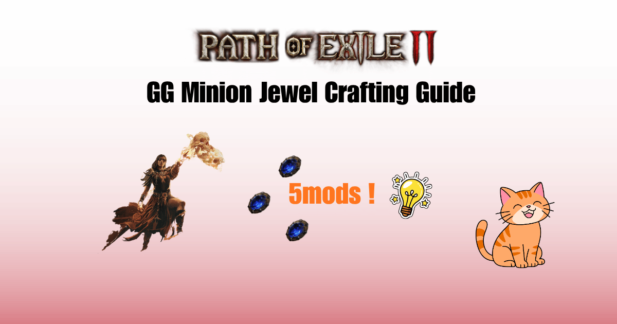 How to Craft 5 mods Minion Sapphire Jewel in PoE2(0.5.0)
